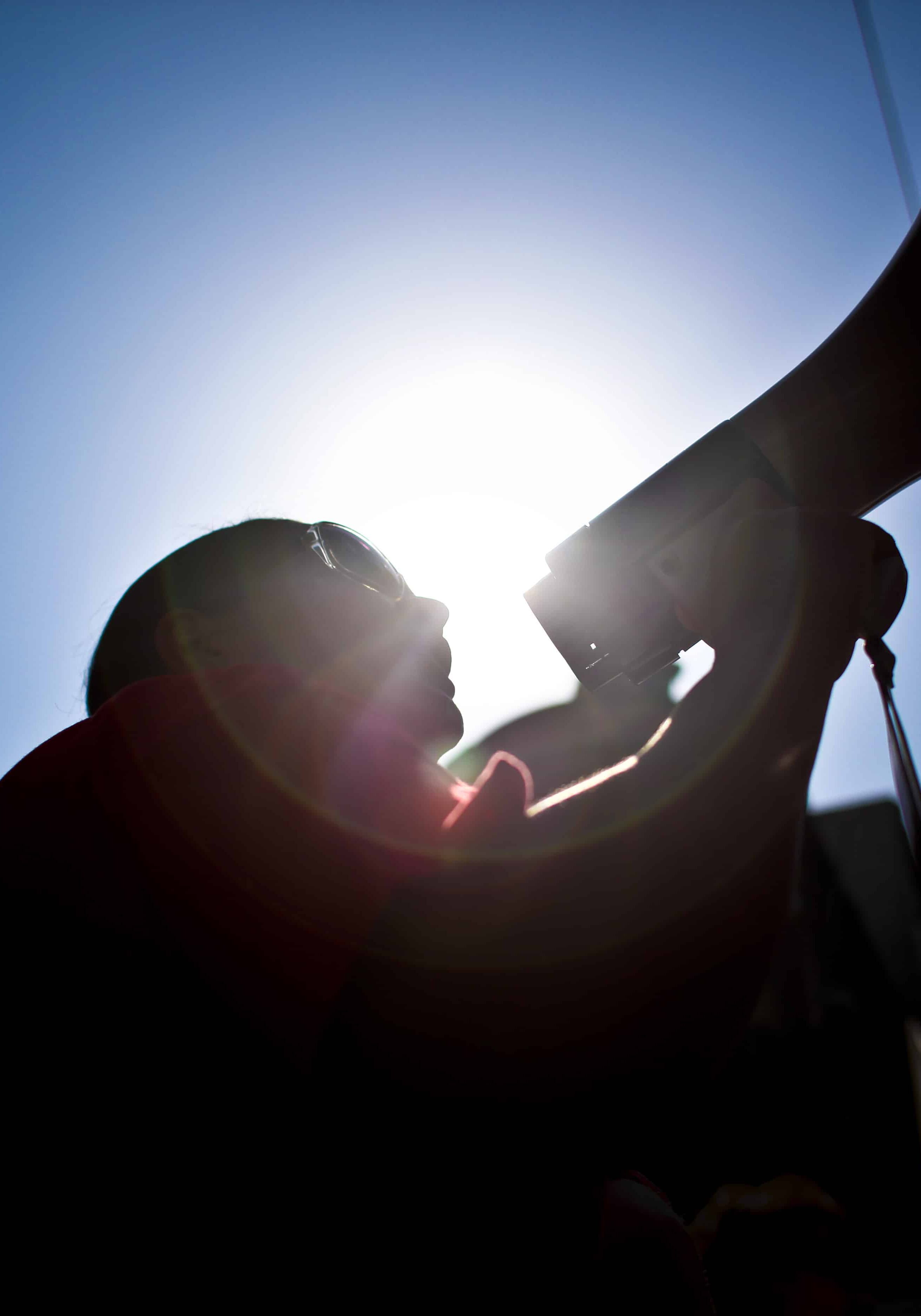 A worker uses a loudspeaker as he protests with thousands counterparts against government austerity measures during demonstrations launched by Portugal's biggest trade union called Portuguese General Workers Confederation (CGTP), in Lisbon, on July 8, 2010. AFP PHOTO/ PATRICIA DE MELO MOREIRA (Photo credit should read PATRICIA DE MELO MOREIRA/AFP/Getty Images)